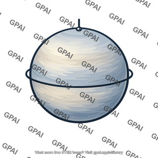 Planet with equator and pole