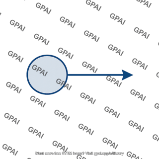 Gas molecule moving