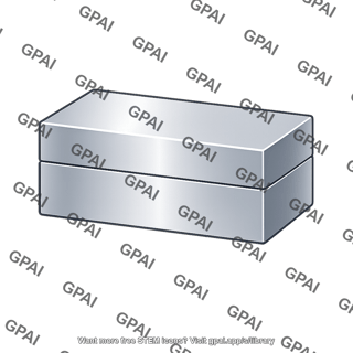 Metal box with lid