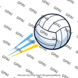 Volleyball in motion