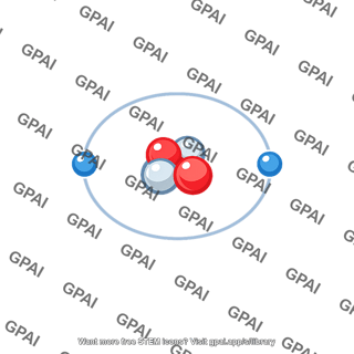 Helium atom atomic model