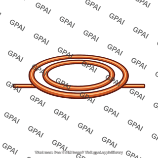 Circular coil two turn