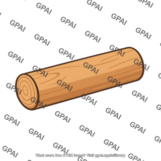 Wooden cylindrical core