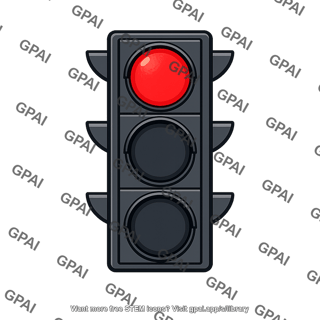 Red traffic light