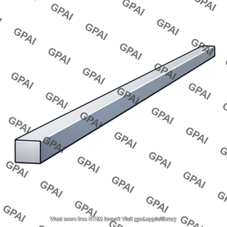 Aluminum rod square cross section