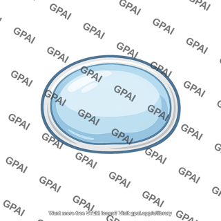 Blue oval gemstone