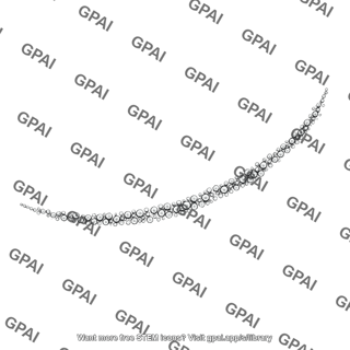 Bubble trail curved