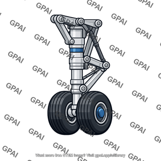 Aircraft landing gear deployed