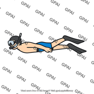 Snorkeling diver
