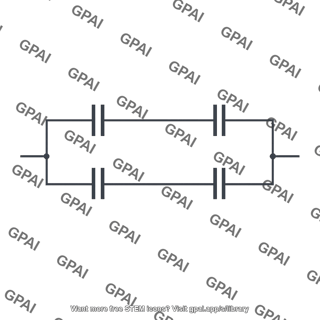 Circuit section four capacitors
