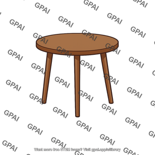 Three legged table
