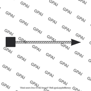 Tension force arrow bold