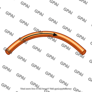 Curved current carrying wire