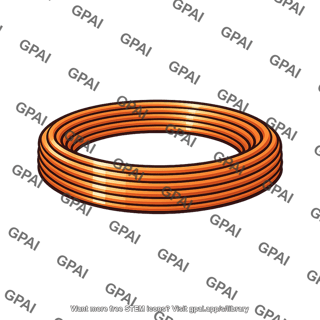 Flat circular first coil
