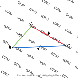 Labeled scalene triangle