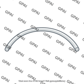Plastic rod bent into circular arc