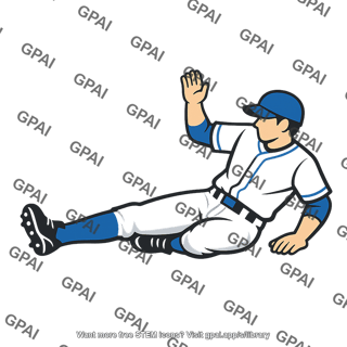 Baseball player sliding