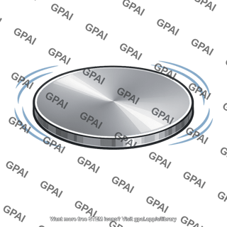 Solid steel rotor disk spinning