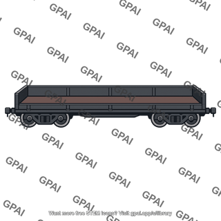 Open rail car