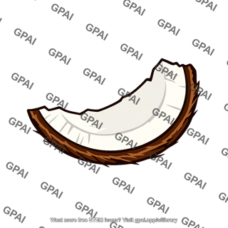 Coconut piece c