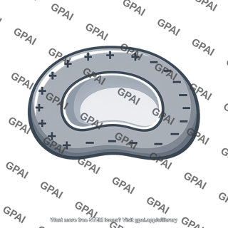 Charged isolated conductor with cavity