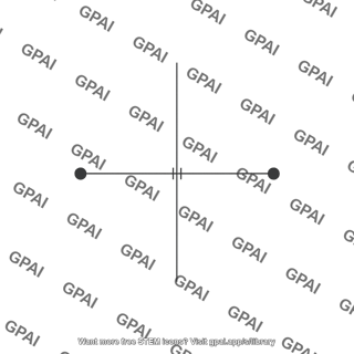 Perpendicular bisector line
