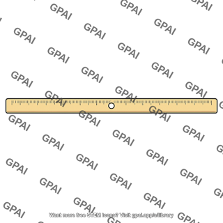 Meter stick drilled