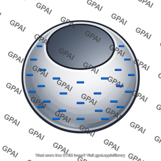 Spherical metal shell negative
