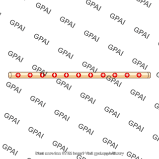 Nonconducting rod charged
