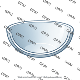 Hemispherical bowl
