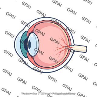 Human eye cross section