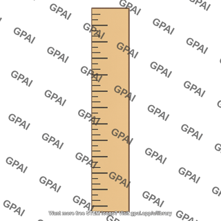 Cardboard strip marked