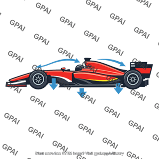 Race car negative lift aerodynamic profile