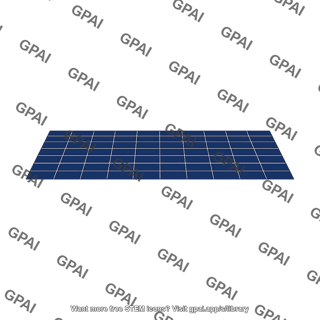 Blue grid plane