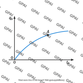 Charge q vs time graph
