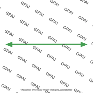 Horizontal double headed arrow
