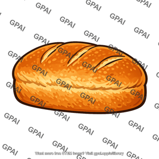 Bread loaf risen