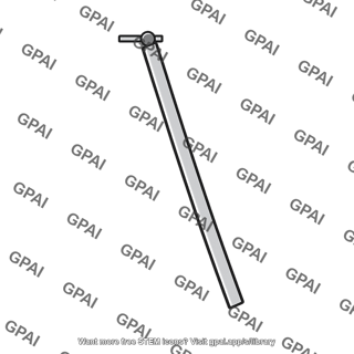 Uniform rod suspended