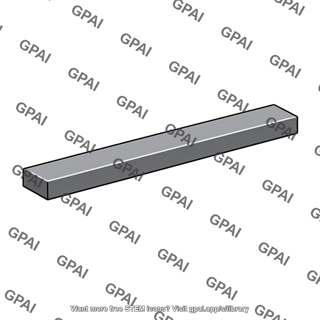 Rectangular metal bar