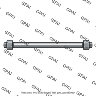 Steel rod bolted