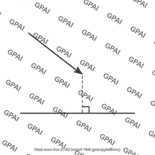 Perpendicular drop line
