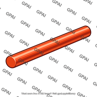 Copper rod cylindrical