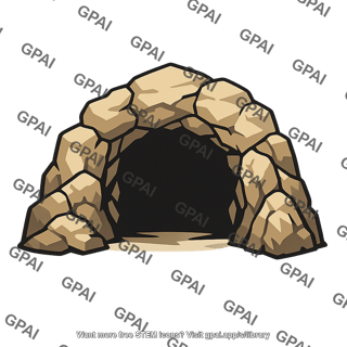 Rocky cave entrance