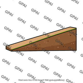 Ground sloped