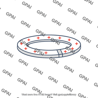 Flat ring differential element charged