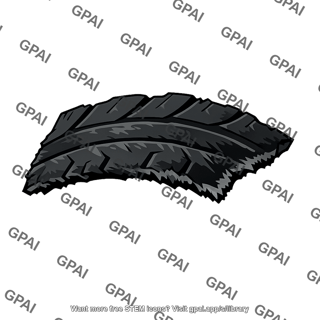 Tire fragment