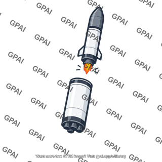 Multistage rocket stage discarded