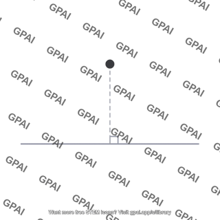 Projection line perpendicular
