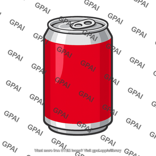 Cola can red label