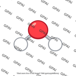 Water vapor molecule